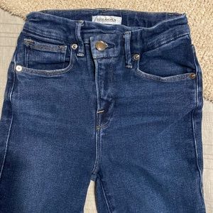 Asymmetrical Good American skinny jeans